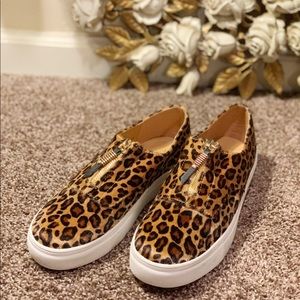 Madden Girl Pony Hair ZIP Slip-Ons